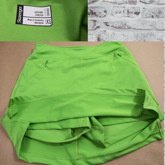 Slazenger Shorts Slazenger Lime Green Golf Skirt Skort Xs Poshmark